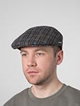 Кепка STETSON арт. 6270203 DRIVER CAP WOOL (серый / синий)